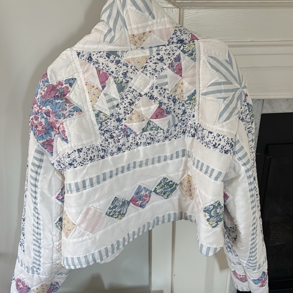 Handmade Vintage Quilt Cropped Jacket - Picture 6 of 6